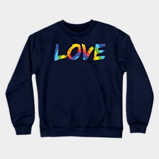 LOVE Pride Brush Strokes Crewneck Sweatshirt